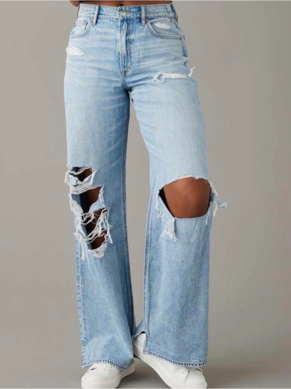 NWT American Eagle AE Dreamy Drapey Super High-Waisted Baggy Wide-Leg Jean